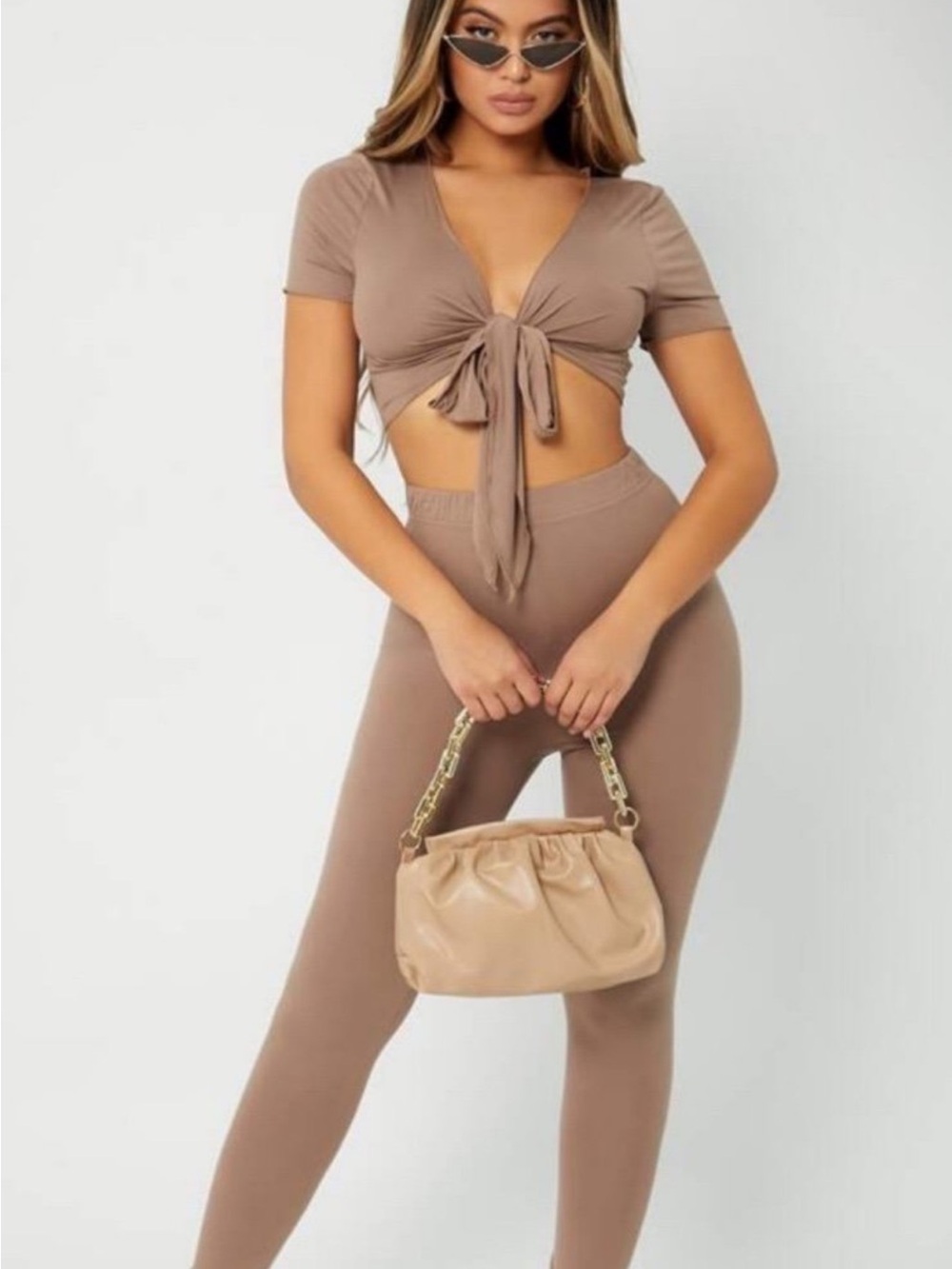 SHEIN Crop Top and Leggings Set
